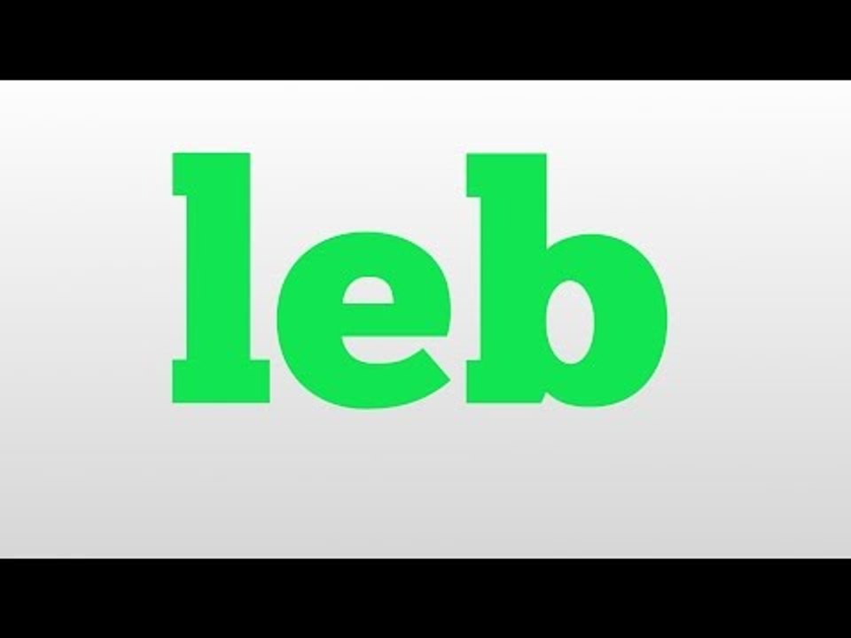 leb meaning and pronunciation
