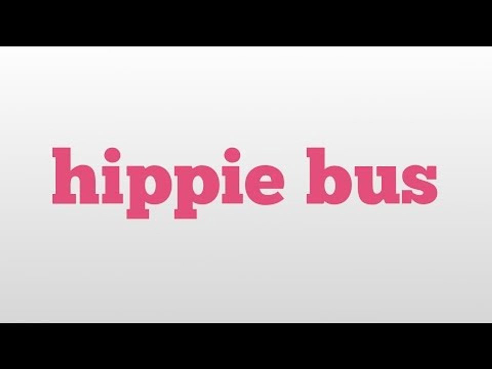 hippie bus meaning and pronunciation