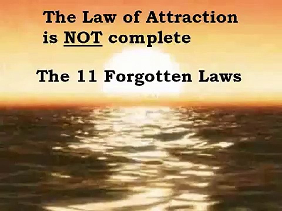 The 11 Forgotten Laws from the Secret Law of Attraction