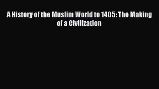 (PDF Download) A History of the Muslim World to 1405: The Making of a Civilization Read Online