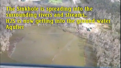 LA Sink Hole,H2S Gas Now Leaking. Aquifer Contaminated. Video June 2016