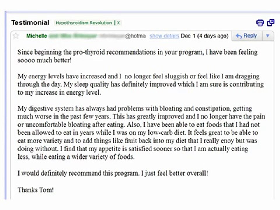 Hypothyroidism Revolution System