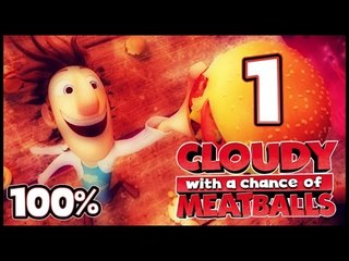 Cloudy With A Chance Of Meatballs Walkthrough Part 1 -- 100% (PS3, X360, Wii) ACT 1 - 1