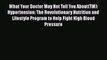 What Your Doctor May Not Tell You About(TM): Hypertension: The Revolutionary Nutrition and