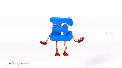 Letter E Song - 3D Animation Learning English Alphabet ABC Songs For children