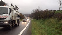 Crise agricole. Mise en place du barrage sur la RN 165