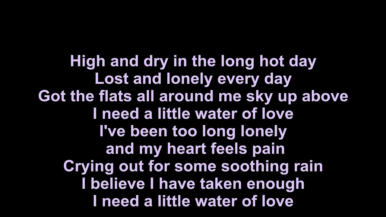Dire Straits – Water Of Love Lyrics