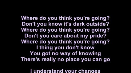 Dire Straits – Where Do You Think You're Going  Lyrics