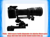 Pixtic - DSLR macro fuelle Adaptador de objetivo Macro para Nikon D60 D80 D90 D3100 D5000 D300