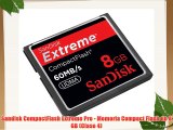 Sandisk CompactFlash Extreme Pro - Memoria Compact Flash de 8 GB (Clase 4)