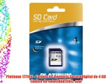 Platinum 177106 - Tarjeta de memoria SecureDigital de 4 GB (?ndice de velocidad:50x) azul