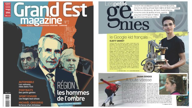 Grand Est Magazine numéro 2 (Les 8 petits génies)