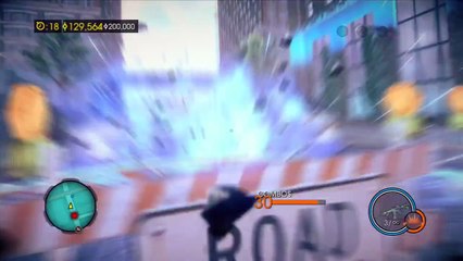 Saints Row IV : Goku Provoca El Caos En La Ciudad Pisando Cabezas !