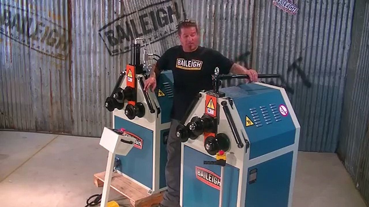 Baileigh Industrial R-M55 and R-M55H Roll Benders Section Bender Pyramid Bending Machine