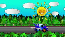Eğlenceli çizgi film Rengarenk bir dünya Araba yarışı