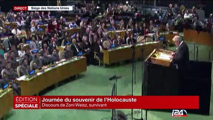 Discours de Zoni Weisz, survivant Tzigane de l'Holocauste