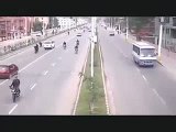Nepal Earthquake   CCTV footage  at a road in nepal 25 April 2015  Historical Earthquakes
