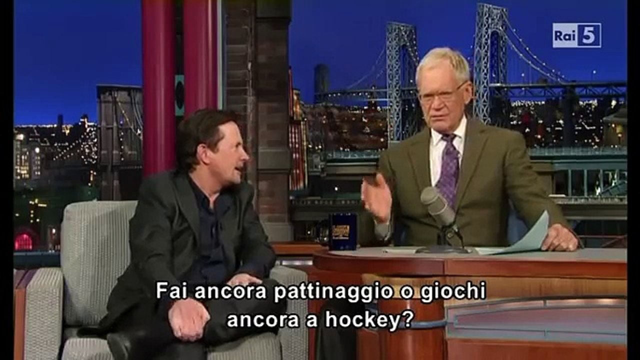 Michael J. Fox al David Letterman 12 11 2013 (sub ita) part 2