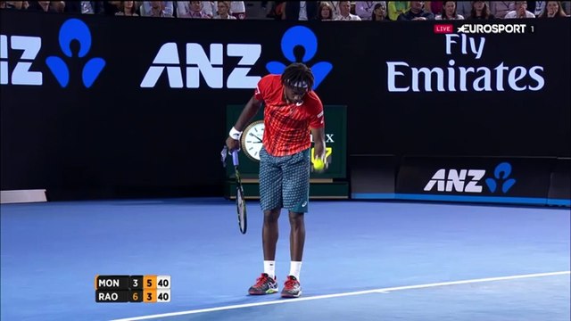Open d'Australie 2016 : Monfils inscrit un point à genoux