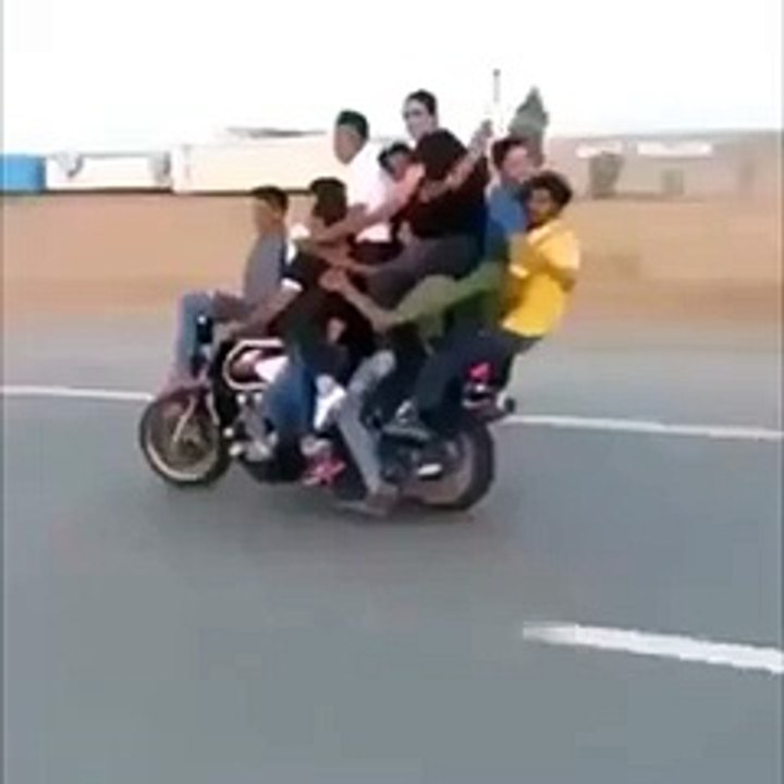 Most Crowded Bike Ever - Awesome ! - Video