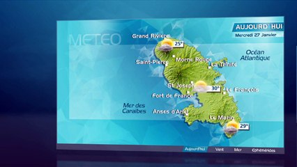 METEO MATIN MARTINIQUE 27 01 16