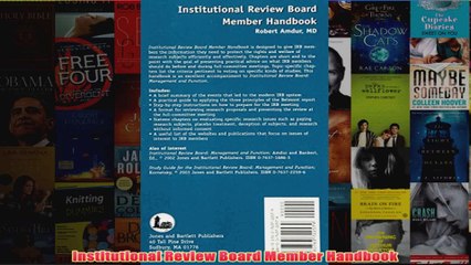 Download PDF  Institutional Review Board Member Handbook FULL FREE