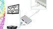 KanaaN KN40541 - Cable Adaptador de mini Display Port a HDMI y VGA | Audio via HDMI | Cubierta