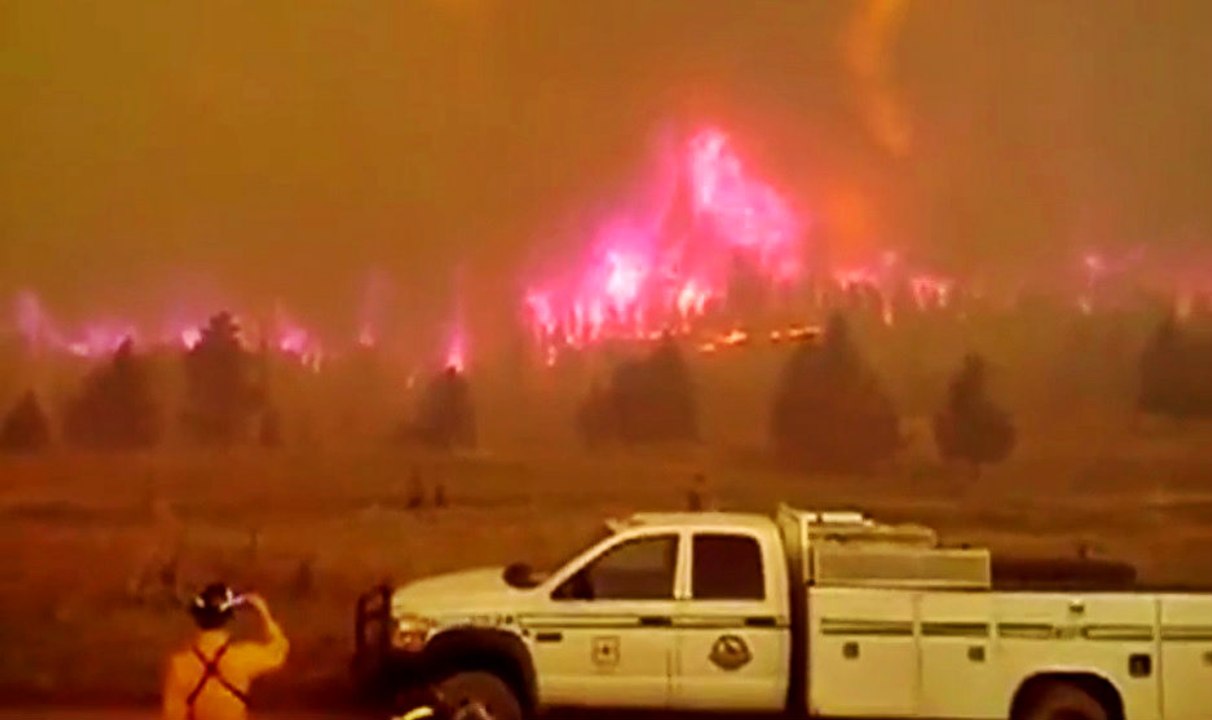 Fast Moving Forest Fire!