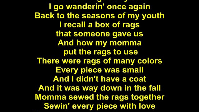 Dolly Parton – Coat Of Many Colors Lyrics