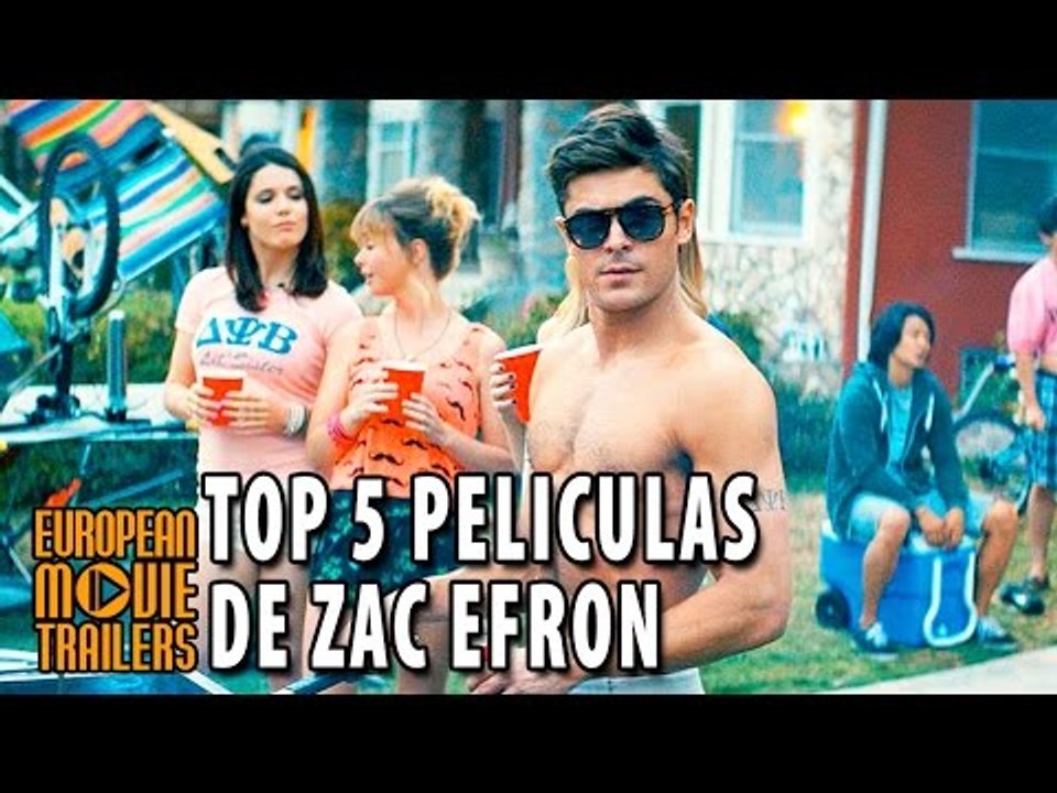 LAS TOP 5 MEJORES PELICULAS DE ZAC EFRON (2015) HD