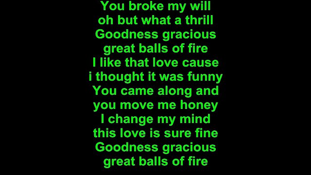 Dolly Parton – Great Balls Of Fire Lyrics