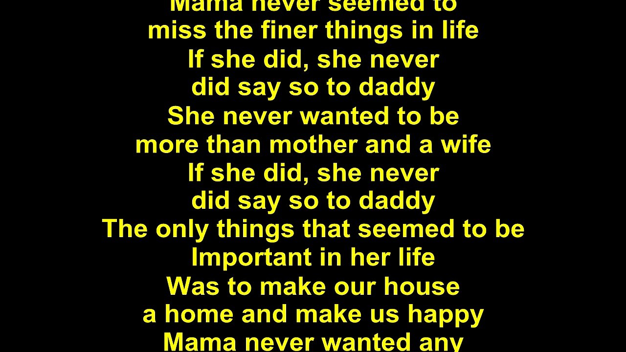 Dolly Parton – Daddy Lyrics