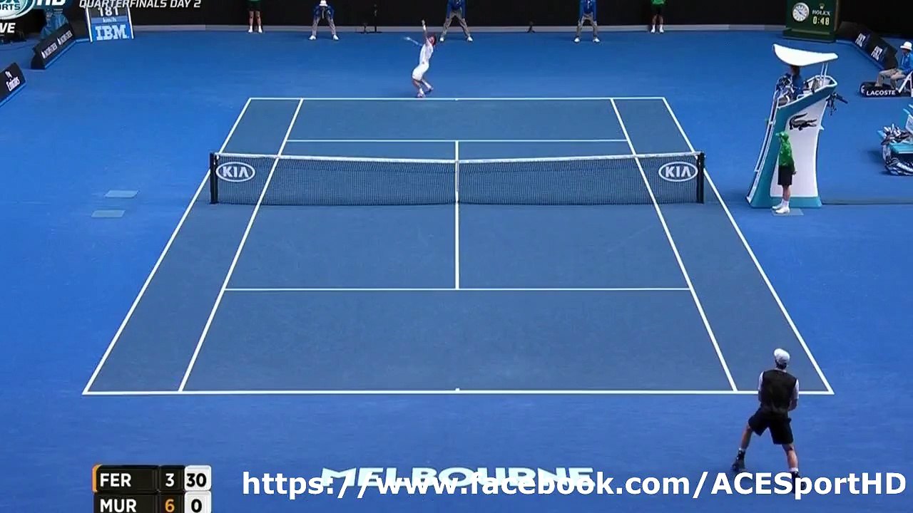 Murray vs Ferrer ~ highlights -- AO 2016