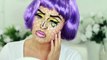 Pop Art Makeup Halloween Idea Comic Book Crying Cartoon Girl