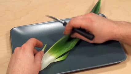 004. Kurs carvingu za darmo - liść z pora wzór I _ Free carving course - leek's leaf formula I