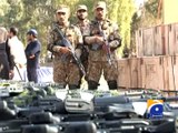 Security forces recover huge cache of weapons in Peshawar