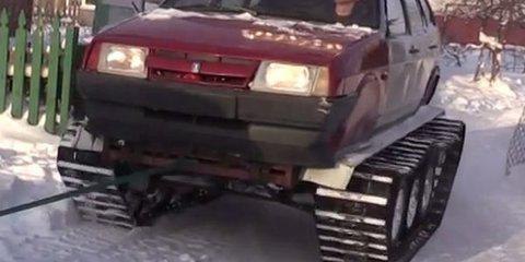 Из старой Lada Samara житель Омска сделал танк
