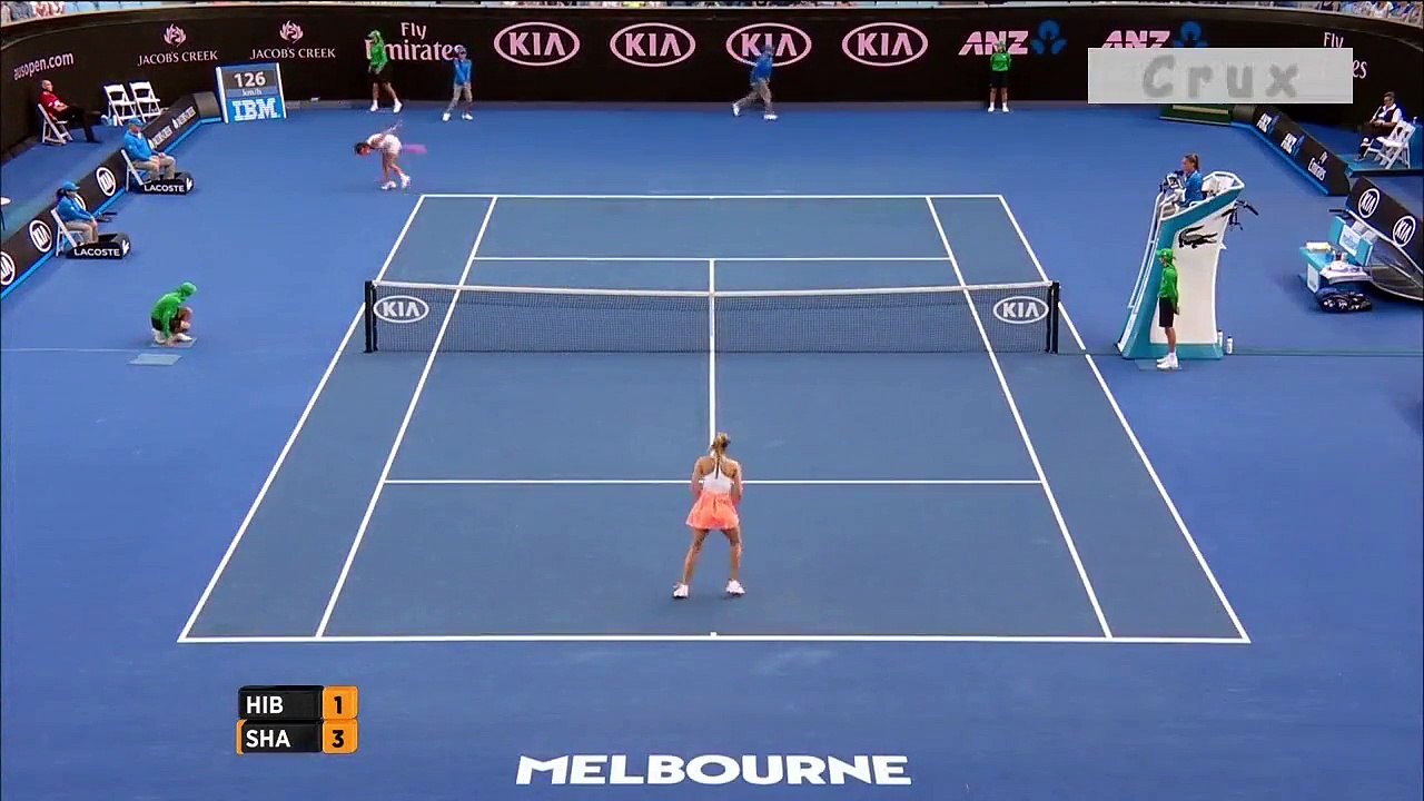 Maria Sharapova's aces in Australian Open 2016