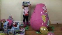 Peppa Pig HUGE Giant Eggs Surprise New Peppa Pig Episodes In English Toys Unboxing   Kinder Surprise