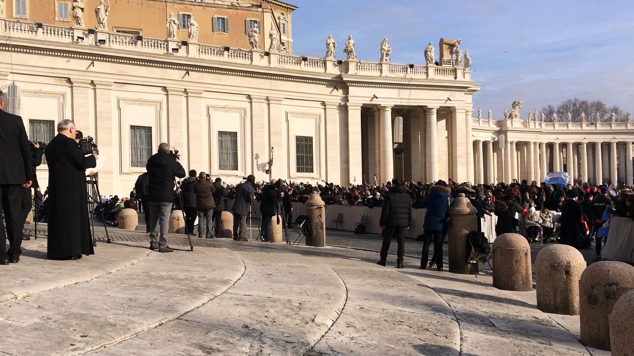arrivée du pape