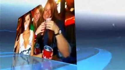 Пьяная толстуха сопротивляется притяжению земли и морским волнам. РЖАЧ! ПРИКОЛ!