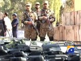 Security Forces recover huge cache of weapons in Peshawarپشاور دہشت گردی سے بچ گیا۔