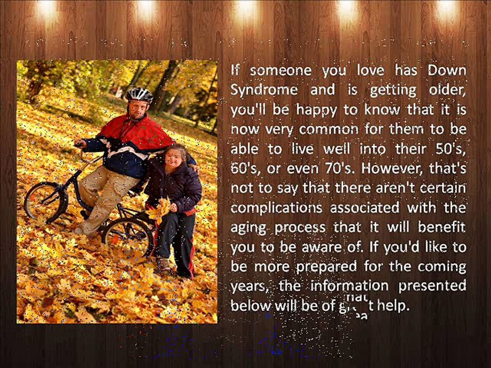 Aging with Down Syndrome