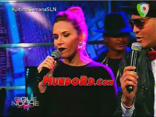 La presentadora Pamela sued haciendo el paso de la ponedora de Carlitos wey