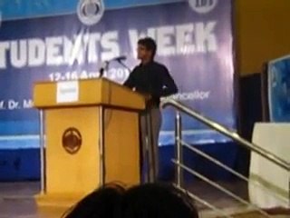 BZU Students Week exciting humorous speech by Faseeh