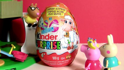 Peppa Pig & R playing in the Park on  Giant Egg SurprisePlay doh Peppa Pig Toys Alphabet Peppa Pig English Episode Toy Surprise Egg - - isney Princess Surprise Eggs Frozen Peppa Pig Play Doh cars Pets Palace & kinder Surprise Eggs Frozen Play Doh Peppa Pi