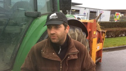 Blocage des agriculteurs à Vire