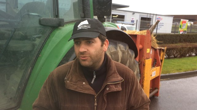 Blocage des agriculteurs à Vire
