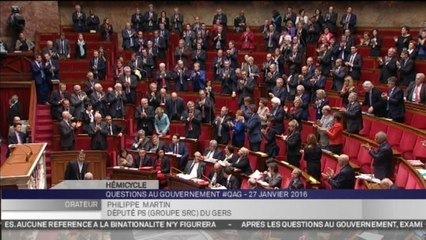 Démission Taubira : standing ovation des députés de gauche dans l'hémicycle