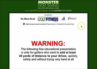 Monster Golf Swing Review